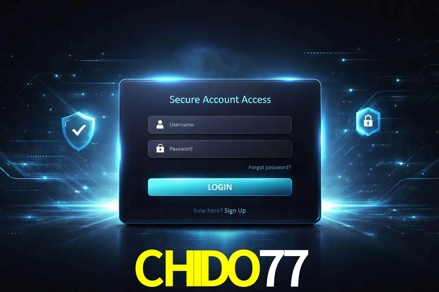 Pantalla de inicio de sesión de cuenta CHIDO77 para usuarios en México